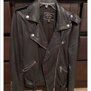 Lucky Brand Leather Moto Jacket | Size M | Genuine Leather